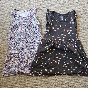 H&M Kids Dresses in Floral and Butterfly Patterns